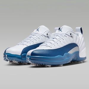 Nike Air Jordan 12 XII Low Golf Shoes French Blue Size 7.5 men’s NIB NWT
